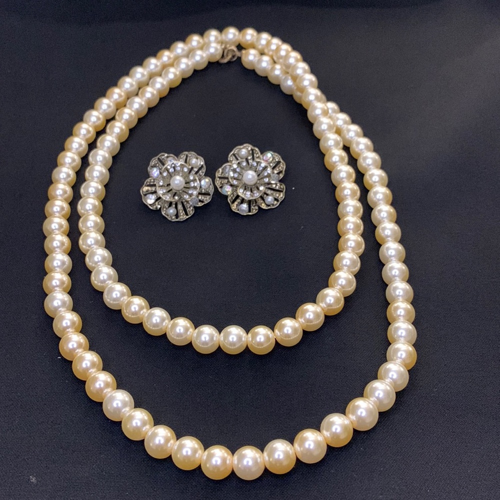 Faux Pears with earrings set